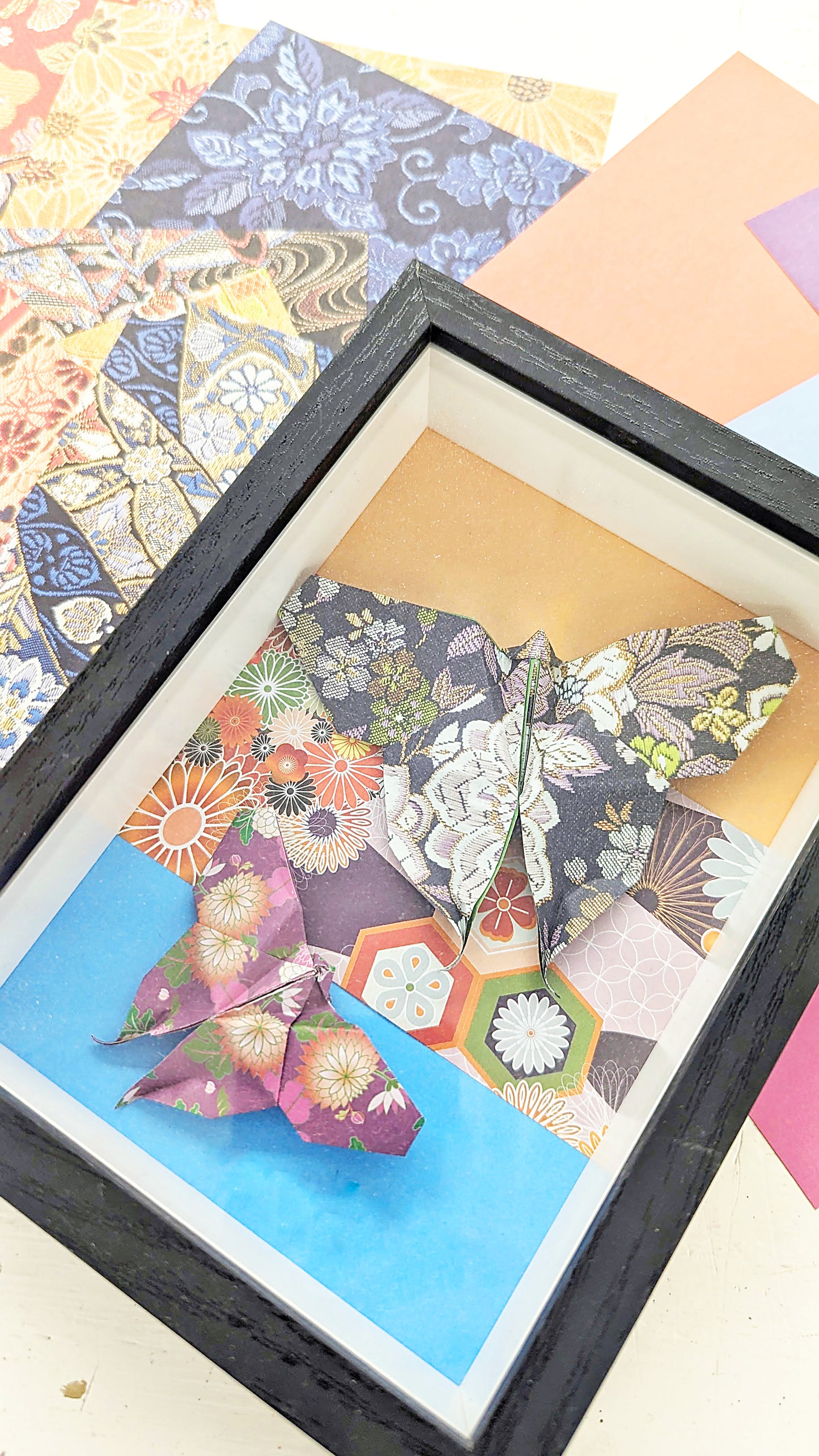 Butterfly Origami Shadowbox Framed Art | FINAL SALE