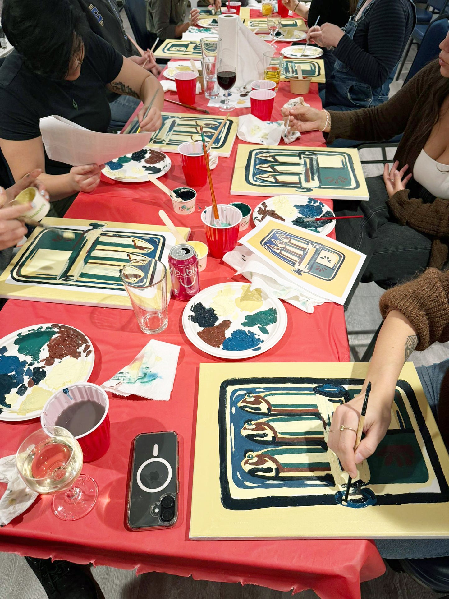 Tin O' Sardines Acrylic Painting Class with Leah