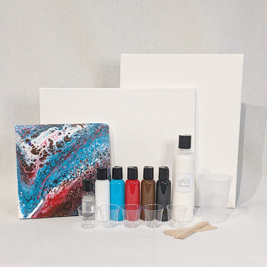 Fluid Pour Painting DIY Art Kit - Commercial Drive Set