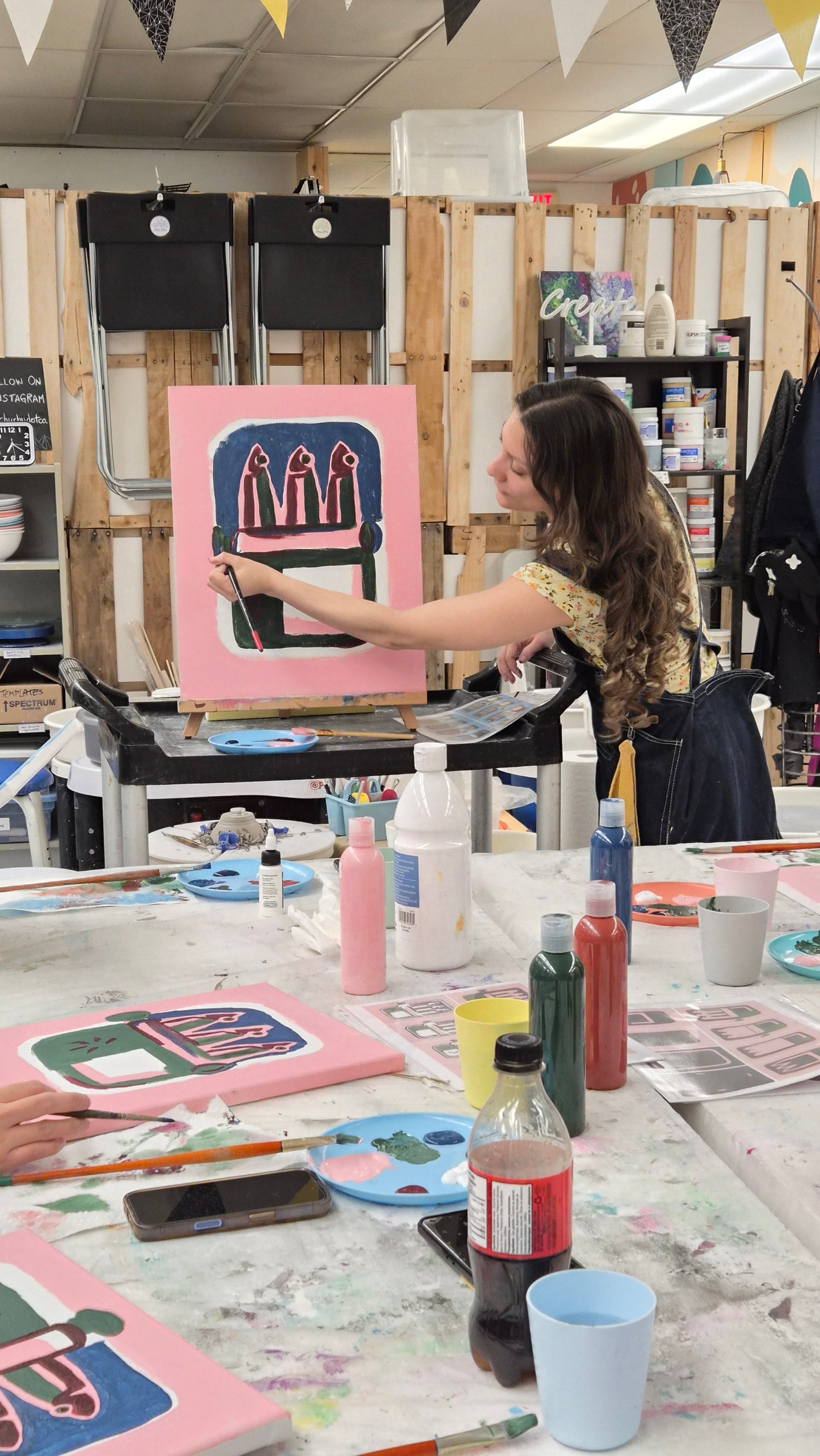 Tin O' Sardines Acrylic Painting Class with Leah