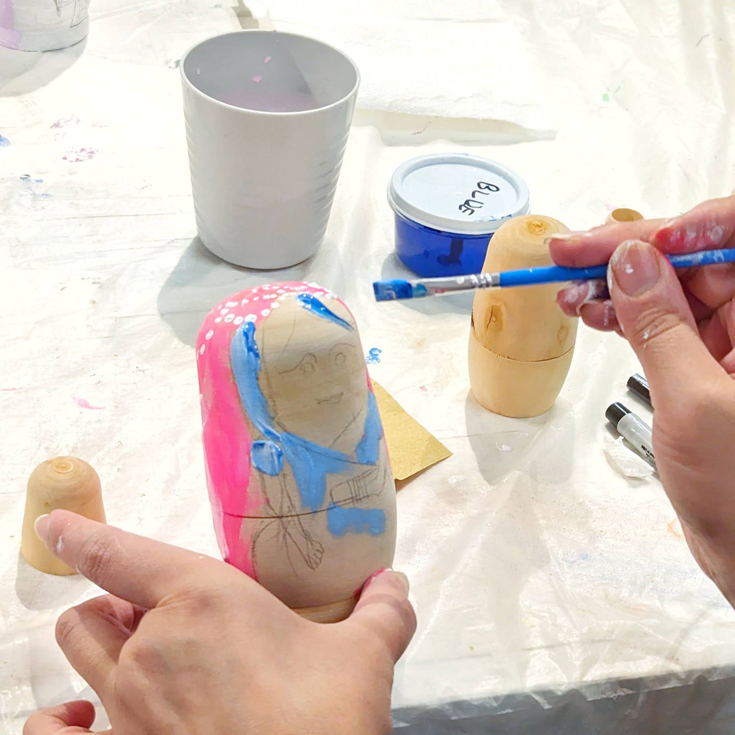 Spring Break!  Matryoshka Russian Nesting Doll Painting Workshop