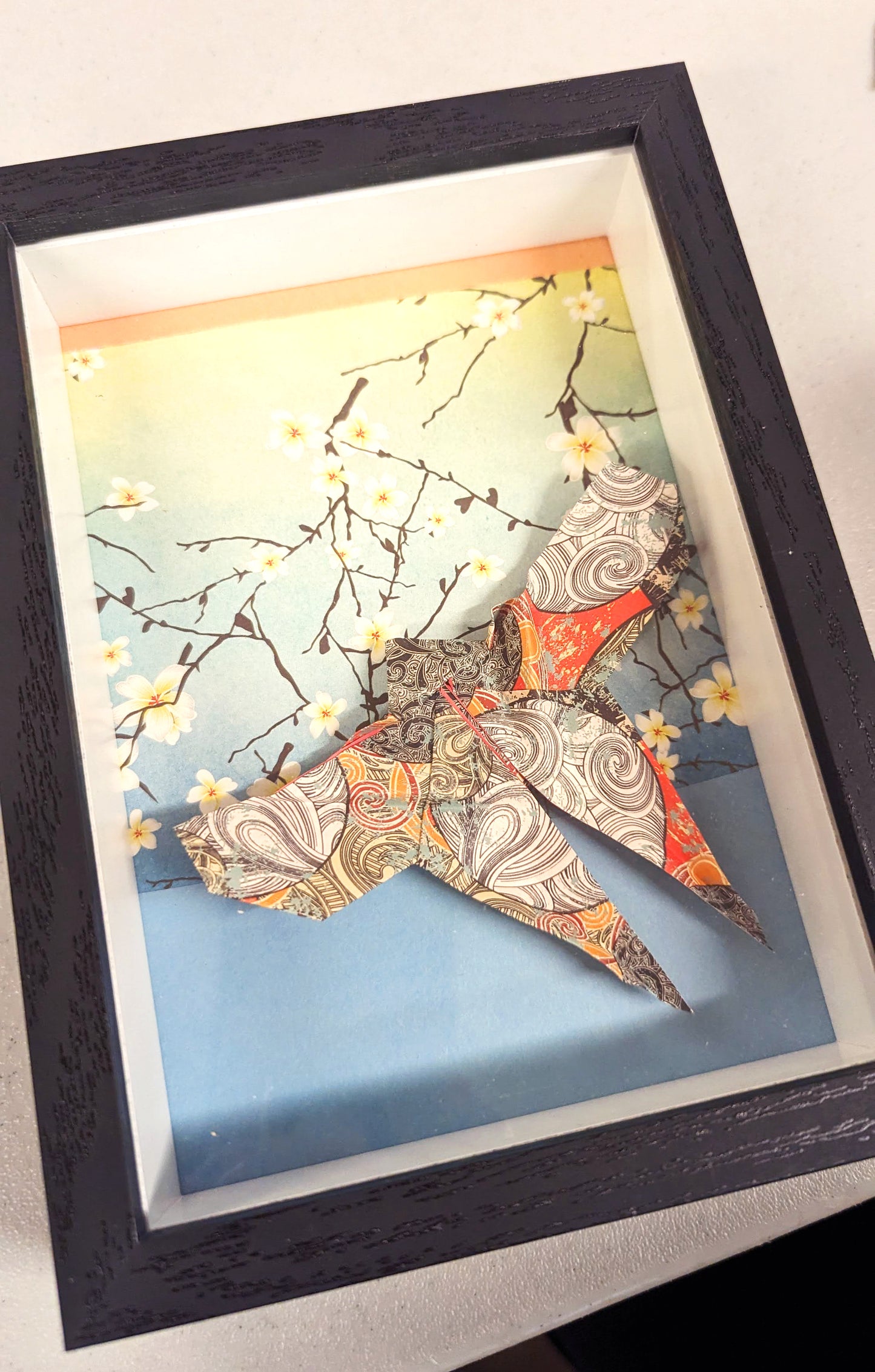 Butterfly Origami Shadowbox Framed Art | FINAL SALE