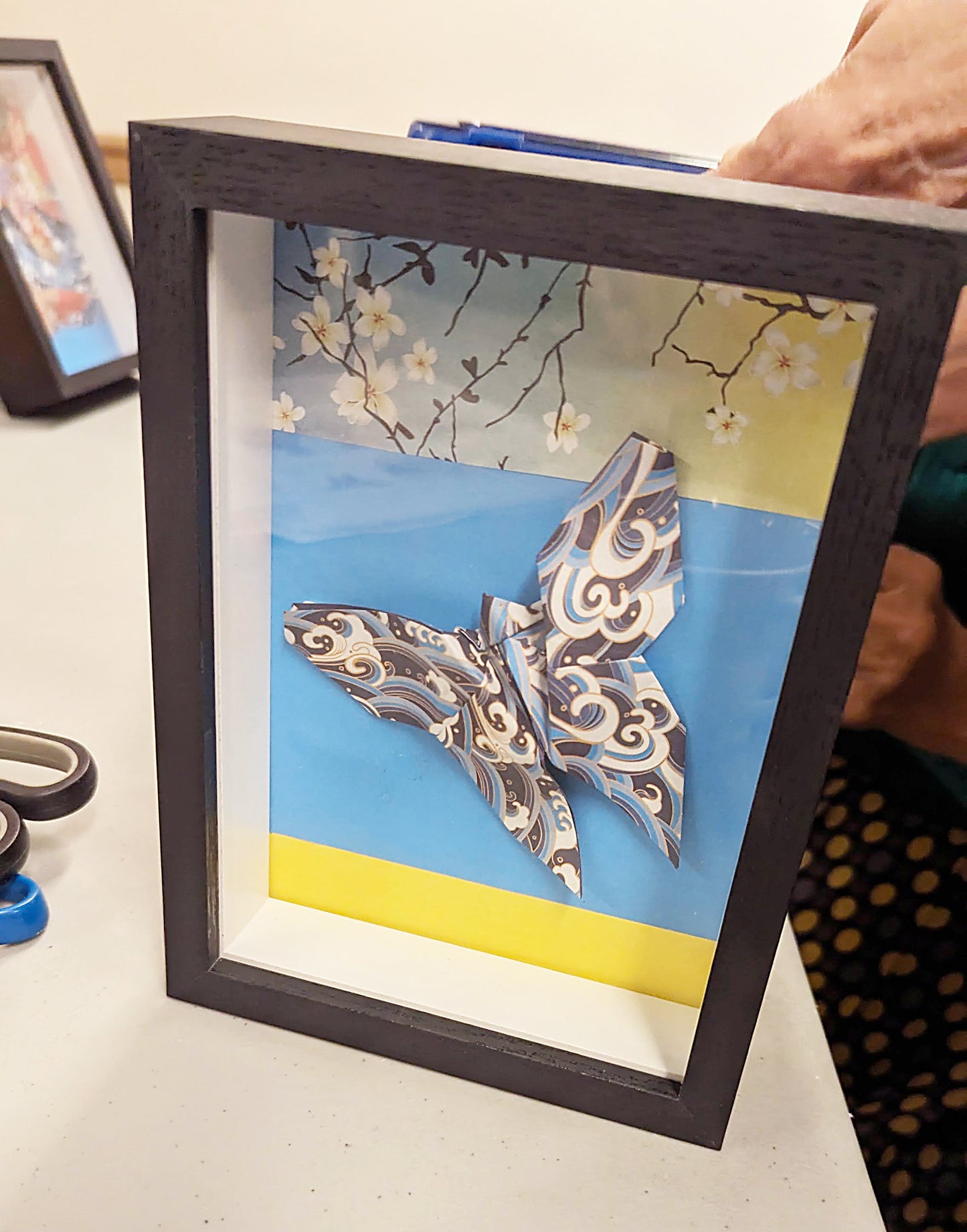 Butterfly Origami Shadowbox Framed Art | FINAL SALE