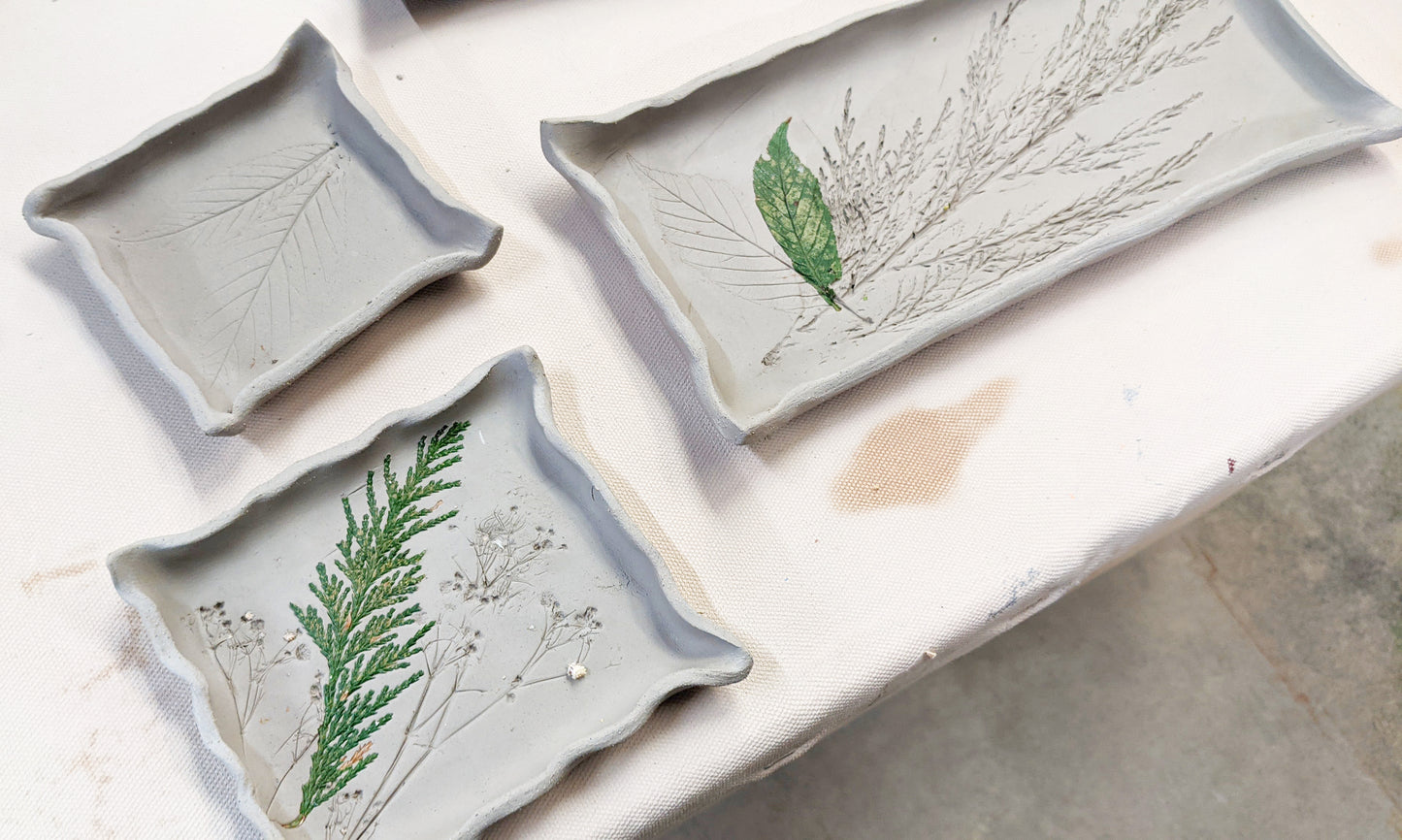 Botanical Imprint Pottery Tableware Class