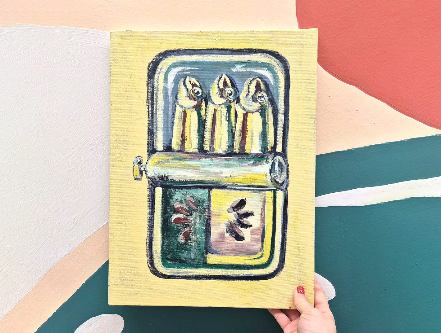 Tin O' Sardines Acrylic Painting Class with Leah