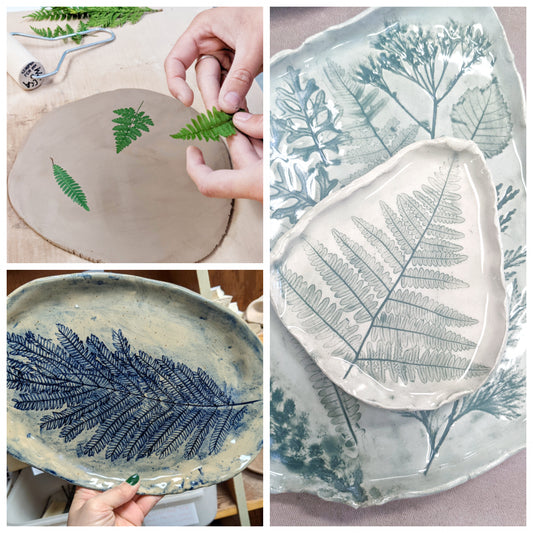 Botanical Imprint Pottery Tableware Class